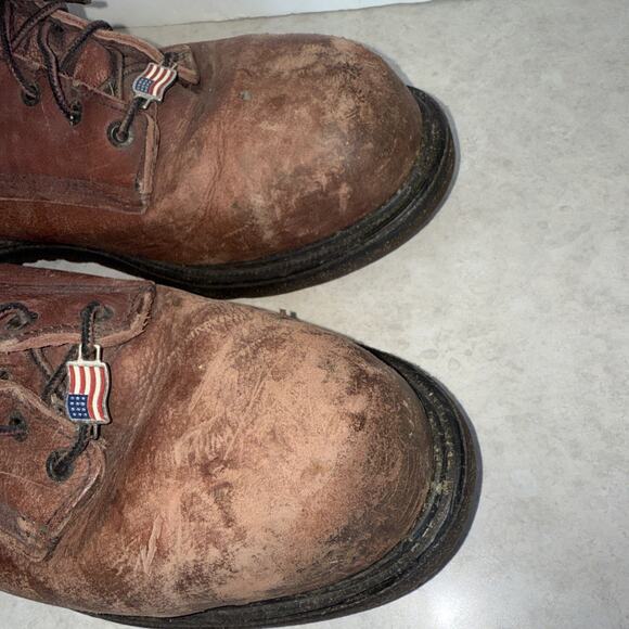 Red Wing ANSI Z41 PT99 MI/75 C/75 EH Leather Steel Toe BOOTS 11.5 12D Distress main image 11